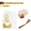 imageMr Pen Christmas Gift Tags 100 pcs with Hemp Rope 5 Designs Gold Foil Paper Holiday Gift Tags with String Christmas Tags for Gifts Gift Bag Tags for Gift Bags Gift Tag
