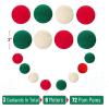 imageMr Pen Christmas Pom Pom Garland 3 Pack 196Ft Pom Pom Garland Christmas Ball Garland Christmas Garlands for Decoration Christmas Felt Garland Felt Christmas Garland for Tree
