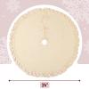 imageMr Pen Christmas Tree Skirt 24 inches Cream Knitted Christmas Skirt Tree Xmas Tree Skirt Christmas Skirts for Xmas Trees Skirt for Christmas Tree Small Tree Skirt Small 24 Inch Tree Skirt