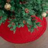 imageMr Pen Christmas Tree Skirt 36quot Red Knitted Christmas Skirt Tree Xmas Tree Skirt Christmas Skirts for Xmas Trees Skirt for Christmas Tree 36 Inch Tree Skirt 36 Inch Small Tree Skirt