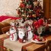 imageMr Pen Christmas Wine Bags  4 Pack Burlap Wine Bottle Covers with Drawstring for Holidays4