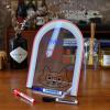 imageMr Pen Clear Acrylic Board with Stand 118quot x 89quot 3 Markers Rainbow Theme Acrylic Board for Desk Clear Acrylic Dry Erase Board with Stand Clear Dry Erase Board for Desk