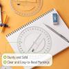 imageMr Pen Clear Protractor 4 Inch 24 Pack Clear Plastic Small Protractor School2 Pcs