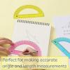 imageMr Pen Clear Protractor 4 Inch 24 Pack Clear Plastic Small Protractor School3 Pcs