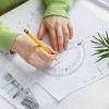 imageMr Pen Clear Protractor 4 Inch 24 Pack Clear Plastic Small Protractor School3 Pcs