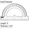 imageMr Pen Clear Protractor 4 Inch 24 Pack Clear Plastic Small Protractor School3 Pcs