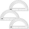 imageMr Pen Clear Protractor 4 Inch 24 Pack Clear Plastic Small Protractor School3 Pcs