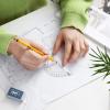imageMr Pen Clear Protractor 4 Inch 24 Pack Clear Plastic Small Protractor School3 Pcs