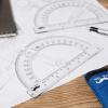 imageMr Pen Clear Protractor 4 Inch 24 Pack Clear Plastic Small Protractor School3 Pcs