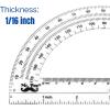 imageMr Pen Clear Protractor 4 Inch 24 Pack Clear Plastic Small Protractor School3 Pcs