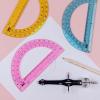 imageMr Pen Clear Protractor 4 Inch 24 Pack Clear Plastic Small Protractor School3 Pcs