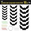 imageMr Pen Halloween Decoration Hanging Bats 3 Sizes 18 pcs Outdoor Hanging Bats Halloween