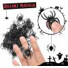 imageMr Pen Halloween Plastic Spiders  Black 30 pcs Small Fake Spiders for Decorations