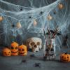 imageMr Pen Halloween Plastic Spiders  Black 30 pcs Small Fake Spiders for Decorations