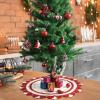 imageMr Pen Knitted Christmas Tree Skirt 24 inches Red ampamp White Xmas Tree Skirt Christmas Skirts for Xmas Trees Small Tree Skirt Small 24 Inch Tree Skirt Knit Christmas Tree Skirt for Christmas Tree