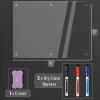 imageMr Pen Magnetic Dry Erase Board  15quotx11quot 3 Dry Eraser Markers Clear Acrylic Board for Fridge