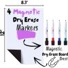 imageMr Pen Magnetic Dry Erase Whiteboard 12quot x 8quot Magnetic Dry Erase Board Sheet with 4 Dry Erase Markers Magnetic Whiteboard for Fridge Fridge Whiteboard Dry Erase Board Magnetic