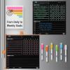 imageMr Pen Magnetic Dry Eraser Chore Board for Multiple Kids 2 Pack with 6 Eraser Cap Markers Refrigerator Magnetic Chore ChartBlack