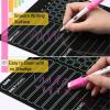 imageMr Pen Magnetic Dry Eraser Chore Board for Multiple Kids 2 Pack with 6 Eraser Cap Markers Refrigerator Magnetic Chore ChartBlack