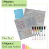 imageMr Pen Magnetic Dry Eraser Chore Board for Multiple Kids 2 Pack with 6 Eraser Cap Markers Refrigerator Magnetic Chore ChartSilver