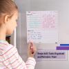 imageMr Pen Magnetic Dry Eraser Chore Board for Multiple Kids 2 Pack with 6 Eraser Cap Markers Refrigerator Magnetic Chore ChartWhite