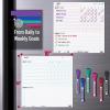 imageMr Pen Magnetic Dry Eraser Chore Board for Multiple Kids 2 Pack with 6 Eraser Cap Markers Refrigerator Magnetic Chore ChartWhite