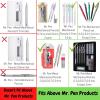 imageMr Pen Refill Eraser for Mr Pen Mechanical Pencils 120 pcs NOT Universal Please Pay Attention to The Size Mechanical Pencil Eraser Refills Erasers for Mechanical Pencils Refill Erasers