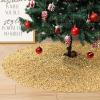 imageMr Pen Small Christmas Tree Skirt 24 inch Gold Sequin Tree Skirt Christmas Skirt Tree Xmas Tree Skirt Mini Tree Skirt Mini Christmas Tree Skirt Small Tree Skirts Gold Christmas Tree Skirt Gold