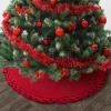 imageMr Pen Small Christmas Tree Skirt 24quot Red Knitted Christmas Skirt Tree Xmas Tree Skirt Christmas Skirts for Xmas Trees Skirt for Christmas Tree Small Tree Skirt Small 24 Inch Tree Skirt