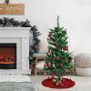 imageMr Pen Small Christmas Tree Skirt 24quot Red Knitted Christmas Skirt Tree Xmas Tree Skirt Christmas Skirts for Xmas Trees Skirt for Christmas Tree Small Tree Skirt Small 24 Inch Tree Skirt