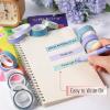 imageMr Pen Washi Tape Set 15 Rolls 5 YardsRoll Ocean Breez Design Gold Foil Washi Tape for Journaling 6 x 15mm 6 x 10mm ampamp 3 x 7mm WideOcean Breez