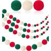 imageMr Pen Christmas Pom Pom Garland 3 Pack 196Ft Pom Pom Garland Christmas Ball Garland Christmas Garlands for Decoration Christmas Felt Garland Felt Christmas Garland for Tree