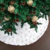 imageMr Pen Christmas Tree Skirt 24 inches White Faux Fur Christmas Tree Skirts with Gold Snowflakes White Tree Skirt Christmas Skirt Tree White Christmas Tree Skirt White Xmas Tree Skirt