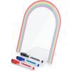 imageMr Pen Clear Acrylic Board with Stand 118quot x 89quot 3 Markers Rainbow Theme Acrylic Board for Desk Clear Acrylic Dry Erase Board with Stand Clear Dry Erase Board for Desk