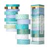 imageMr Pen Washi Tape Set 15 Rolls 5 YardsRoll Ocean Breez Design Gold Foil Washi Tape for Journaling 6 x 15mm 6 x 10mm ampamp 3 x 7mm WideOcean Breez