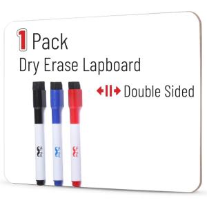 imageMr Pen Dry Erase Lapboard 1175quot x 89quot Double Sided with 3 Dry Erase Markers Small Dry Erase Board Mini Dry Erase Board Dry Erase Board for Kids Dry Erase Lap Board White Boards Lapboard