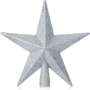 imageMr Pen Glitter Star Tree Topper 8Inch Silver Star Christmas Tree Topper Star Christmas Tree Star Topper Christmas Tree Toppers Christmas Star Tree Topper Star for Christmas Tree Top Star