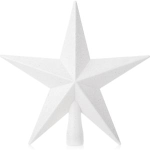 imageMr Pen Glitter Star Tree Topper 8Inch White Star Christmas Tree Topper Star Christmas Tree Star Topper Christmas Tree Toppers Christmas Star Tree Topper Star for Christmas Tree Top Star