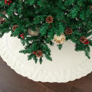 imageMr Pen Knitted Christmas Tree Skirt 24 inches Xmas Tree Skirt Christmas Skirts for Xmas Trees Small Tree Skirt Small 24 Inch Tree Skirt Knit Christmas Tree Skirt for Christmas Tree