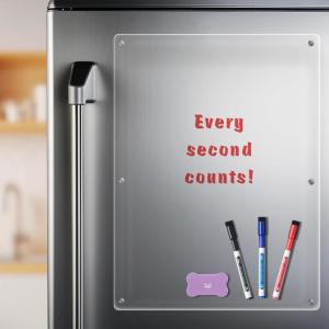 imageMr Pen Magnetic Dry Erase Board  15quotx11quot 3 Dry Eraser Markers Clear Acrylic Board for Fridge