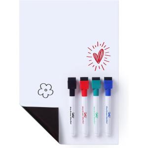 imageMr Pen Magnetic Dry Erase Whiteboard 12quot x 8quot Magnetic Dry Erase Board Sheet with 4 Dry Erase Markers Magnetic Whiteboard for Fridge Fridge Whiteboard Dry Erase Board Magnetic