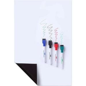 imageMr Pen Magnetic Dry Erase Whiteboard Sheet 17quot x 1125quot Magnetic Dry Erase Board Sheet with a Set of 4 Markers Magnetic Dry Erase Board for Fridge Dry Erase Board Magnetic Magnetic Whiteboard