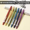 imageMr Pen Bible Journaling Pens 6 Pack 05 mm Black Ink Retractable Gel Pens for Journaling Vintage Barrel with Silver Cross Clip Smooth Writing Aesthetic Pens for Women