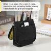imageMr Pen Cute Pencil Case Pouch Sit ampamp Lay MeshView Design Black ampamp Yellow Interior Pocket ampamp 2 Elastic Binder Loops Standing Pencil Case for Girls and Boys