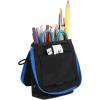 imageMr Pen Cute Pencil Case Pouch Sit ampamp Lay MeshView Design Black with Blue Zipper Interior Pocket ampamp 2 Elastic Binder Loops Standing Pencil Case for Girls and Boys