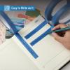 imageMr Pen Dark Blue Masking Tape 06 Inch Wide 3 Rolls 50 MetersRoll Dark Blue Painters TapeDark Blue
