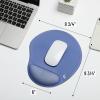imageMr Pen Ergonomic Mouse Pad with Wrist Rest Dusky BluePurple Breathable Fabric with Memory Foam Cushion NonSlip Rubber Base Gel Mouse Pad with Wrist Support