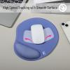 imageMr Pen Ergonomic Mouse Pad with Wrist Rest Dusky BluePurple Breathable Fabric with Memory Foam Cushion NonSlip Rubber Base Gel Mouse Pad with Wrist Support