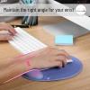 imageMr Pen Ergonomic Mouse Pad with Wrist Rest Dusky BluePurple Breathable Fabric with Memory Foam Cushion NonSlip Rubber Base Gel Mouse Pad with Wrist Support
