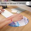 imageMr Pen Ergonomic Mouse Pad with Wrist Rest Light Gray Breathable Fabric with Memory Foam Cushion NonSlip Rubber Base Gel Mouse Pad with Wrist SupportGlacial Blue Marble